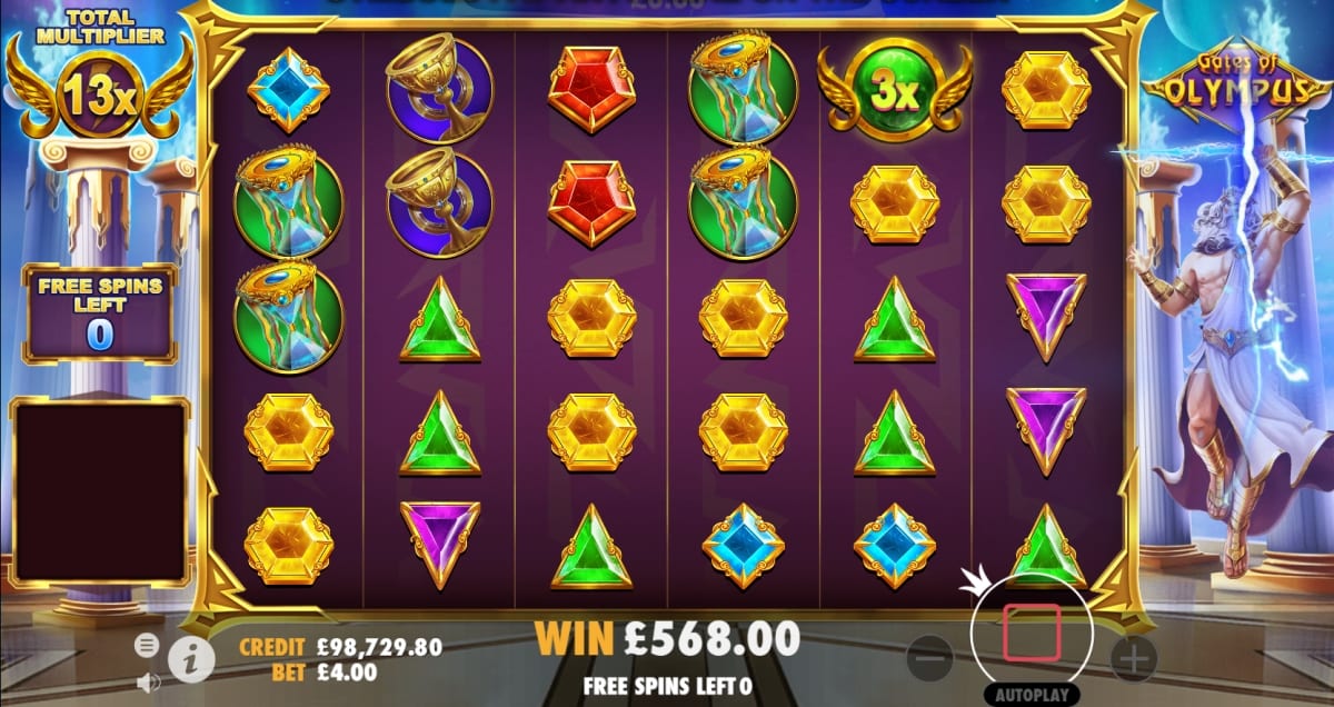 Buying Bonus Round in Gates of Olympus