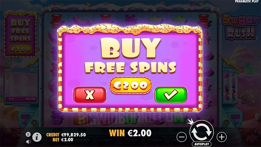 Sugar Rush Buy Free Spins