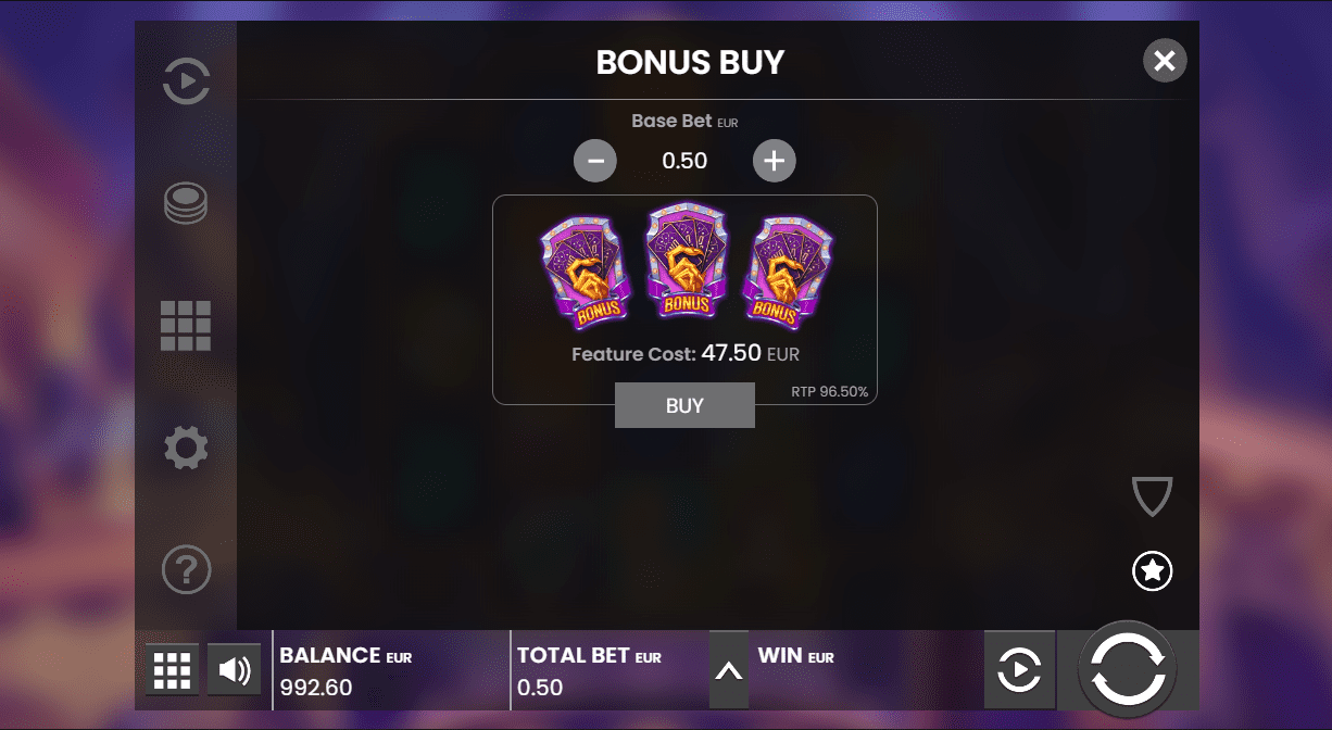 Dinopolis Bonus Buy option