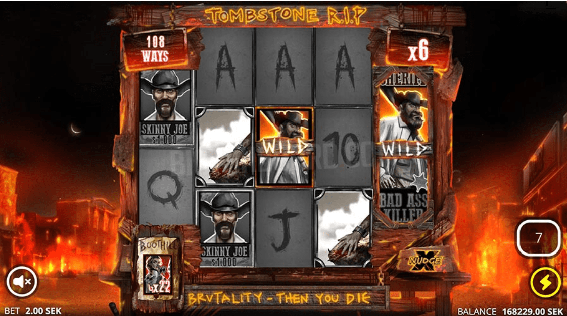 Tombstone RIP Boothill Free Spins Bonus Round