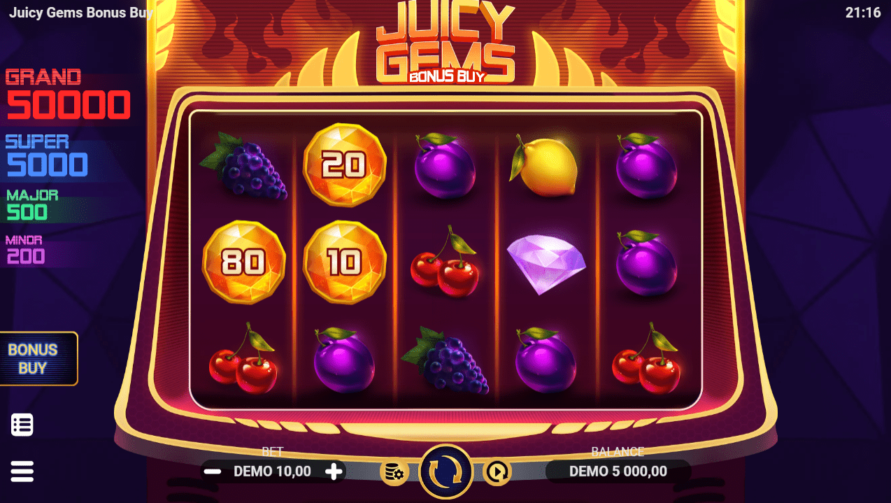 Juicy Gems Bonus Buy base game