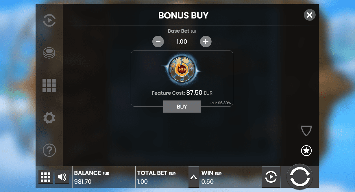 Land of Zenith Bonus Buy Feature