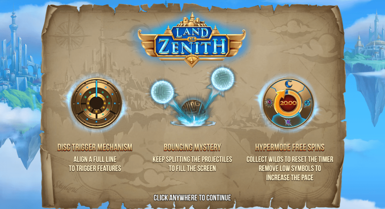 Land of Zenith Welcome to Slot