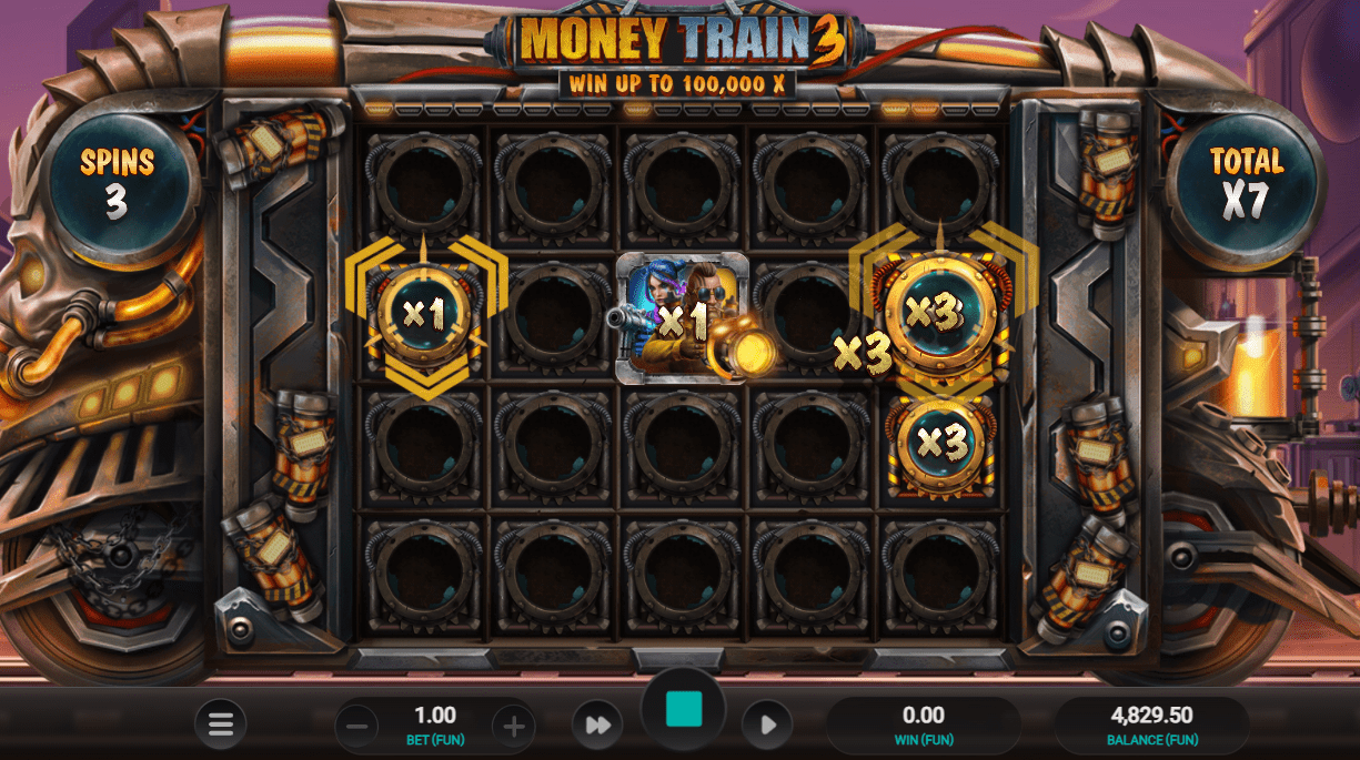 Money Train 3 Free Spins round