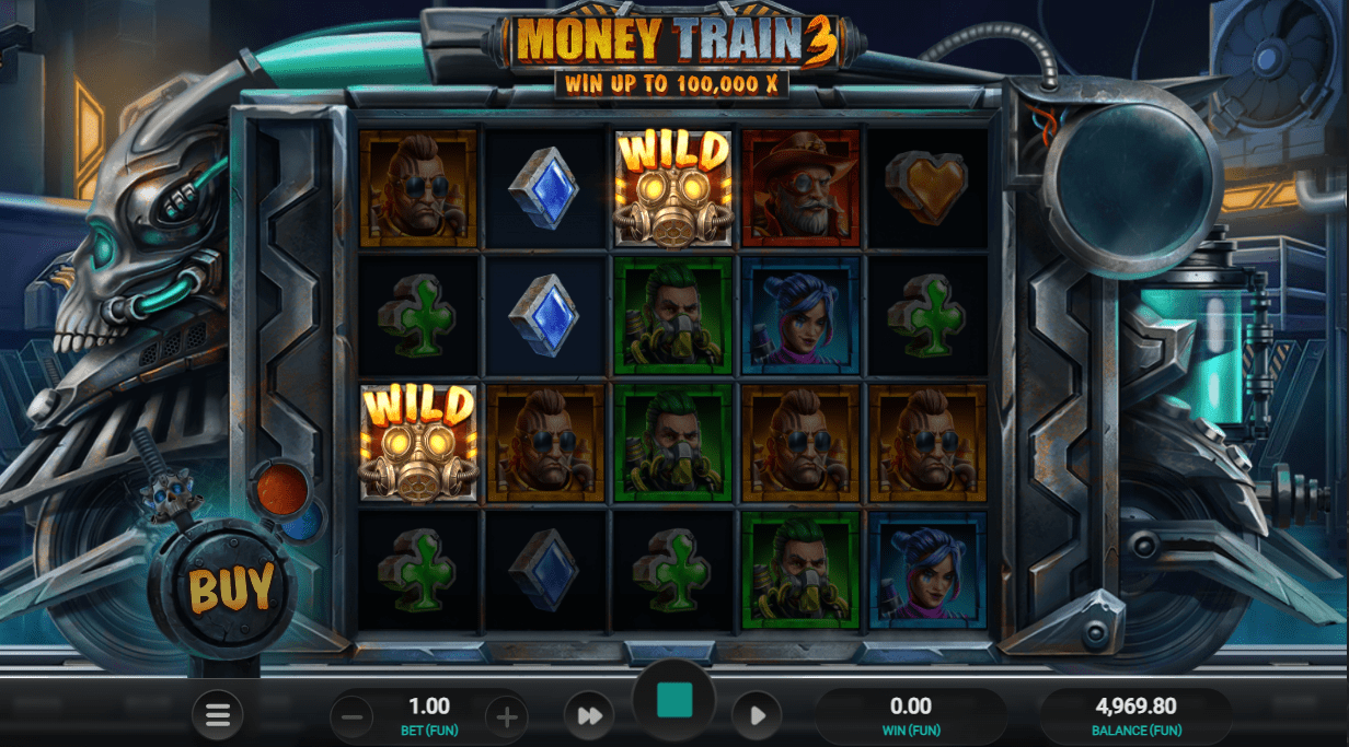 Money Train 3 Wild symbols