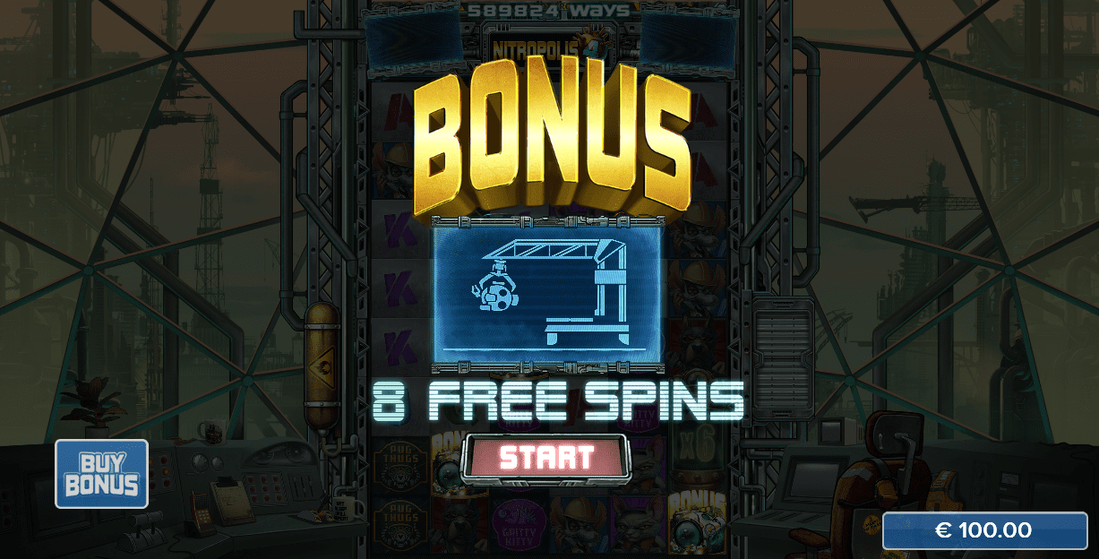 Nitropolis 4 start bonus rounds