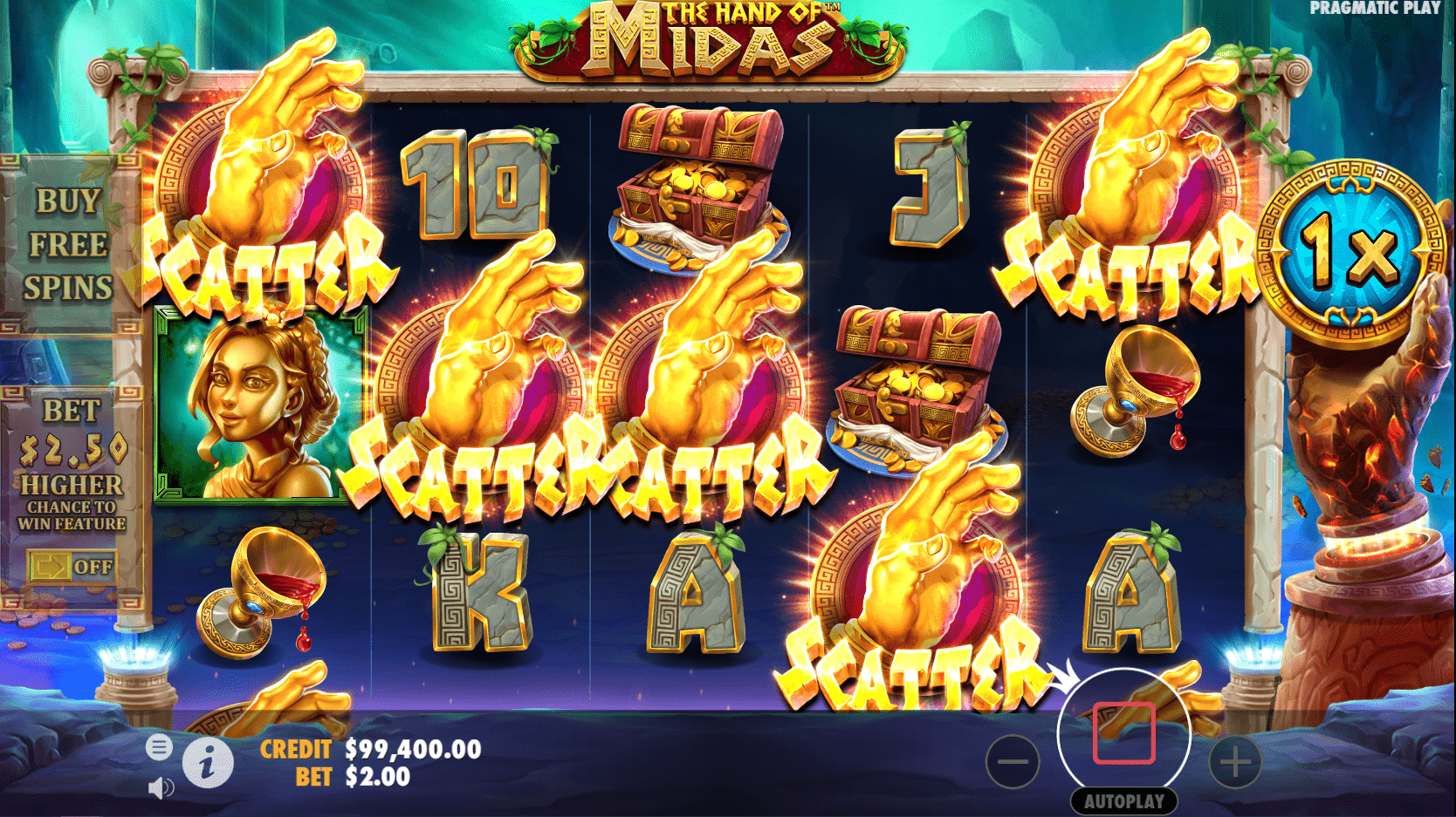 The Hand of Midas Buy Bonus Round