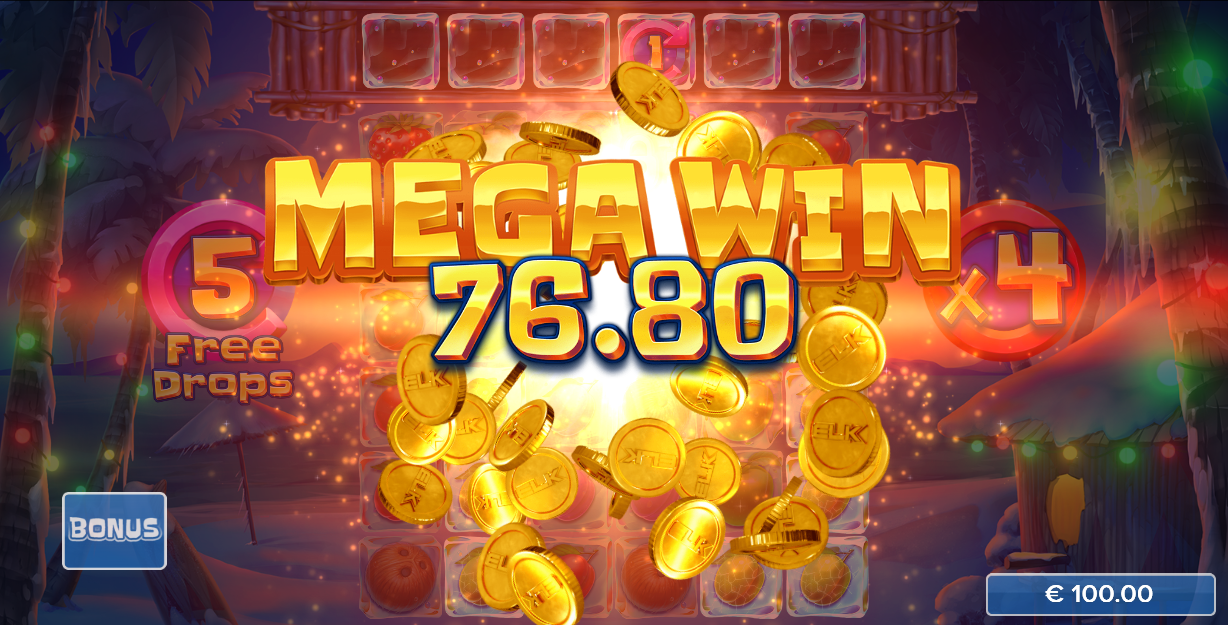 Tropicool Bonus game Mega win