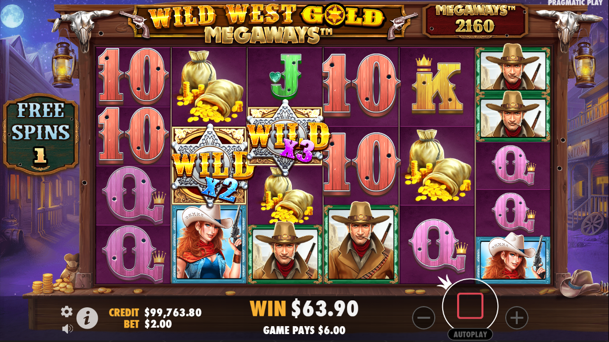 Wild West Gold Megaways Bonus Buy play