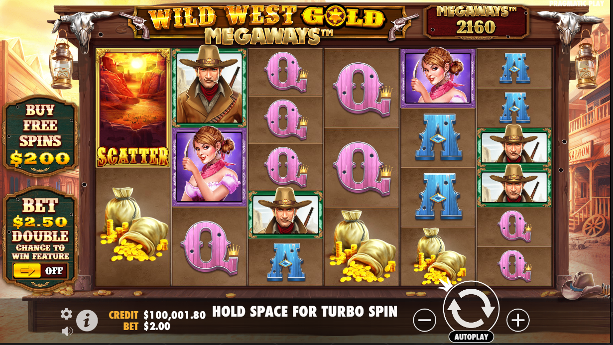 Wild West Gold Megaways Scatter symbol